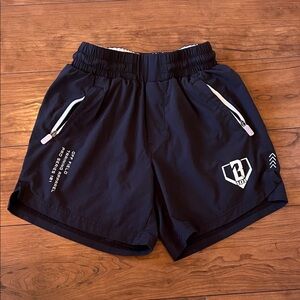 Kids' Black Athletic Shorts with Logo